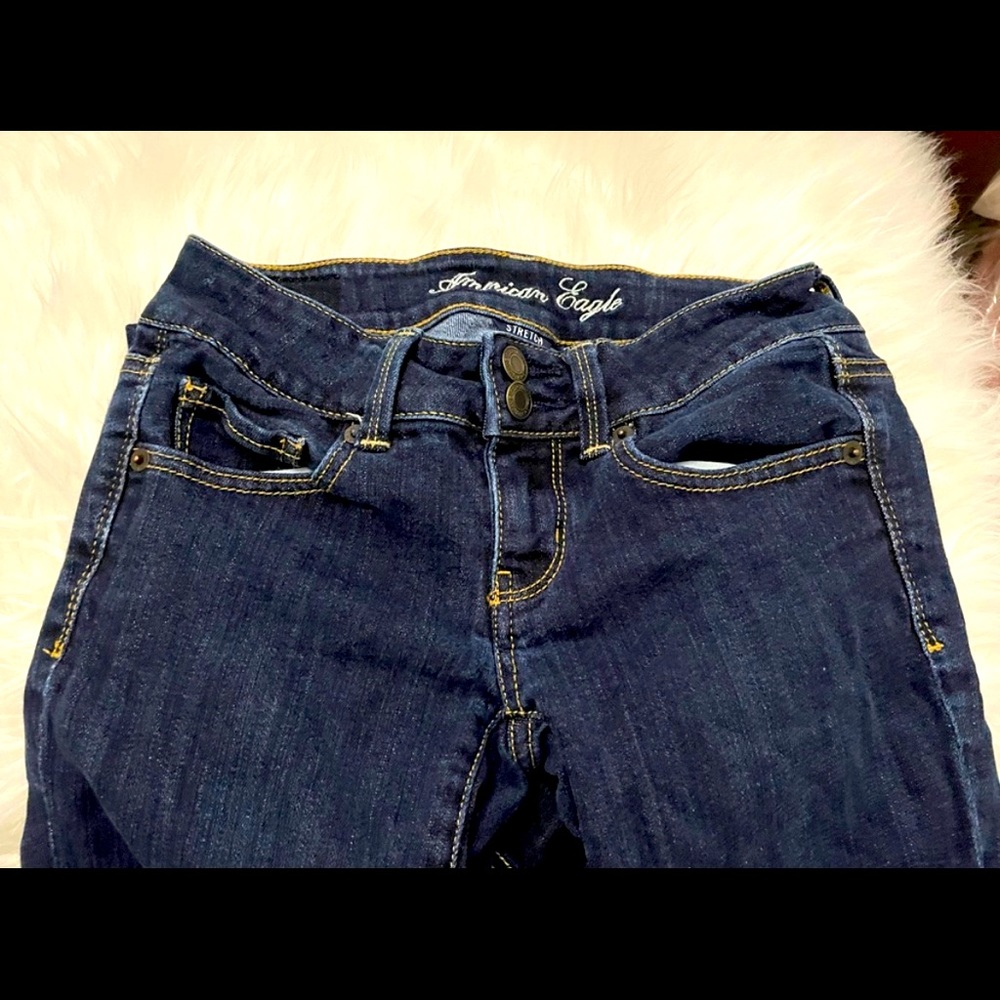 Lot of 2 American Eagle Jeggings Jeans Great Condition Size 4 Women’s Teen Kids